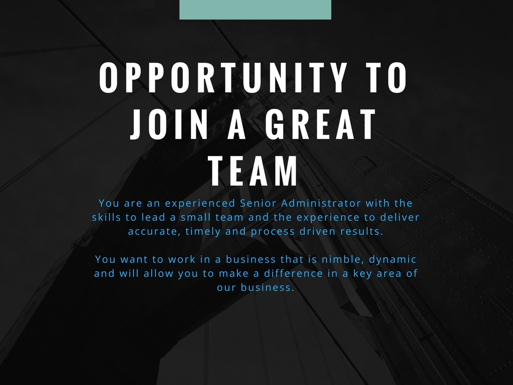 Senior Admin role